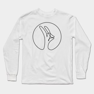 quiet coyote (black) Long Sleeve T-Shirt